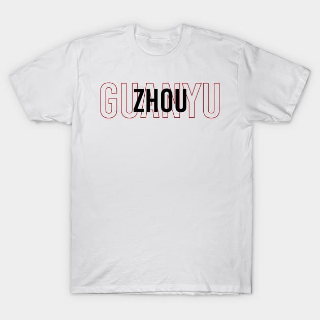 Guanyu Zhou Driver Name - 2022 Season #3 T-Shirt by GreazyL